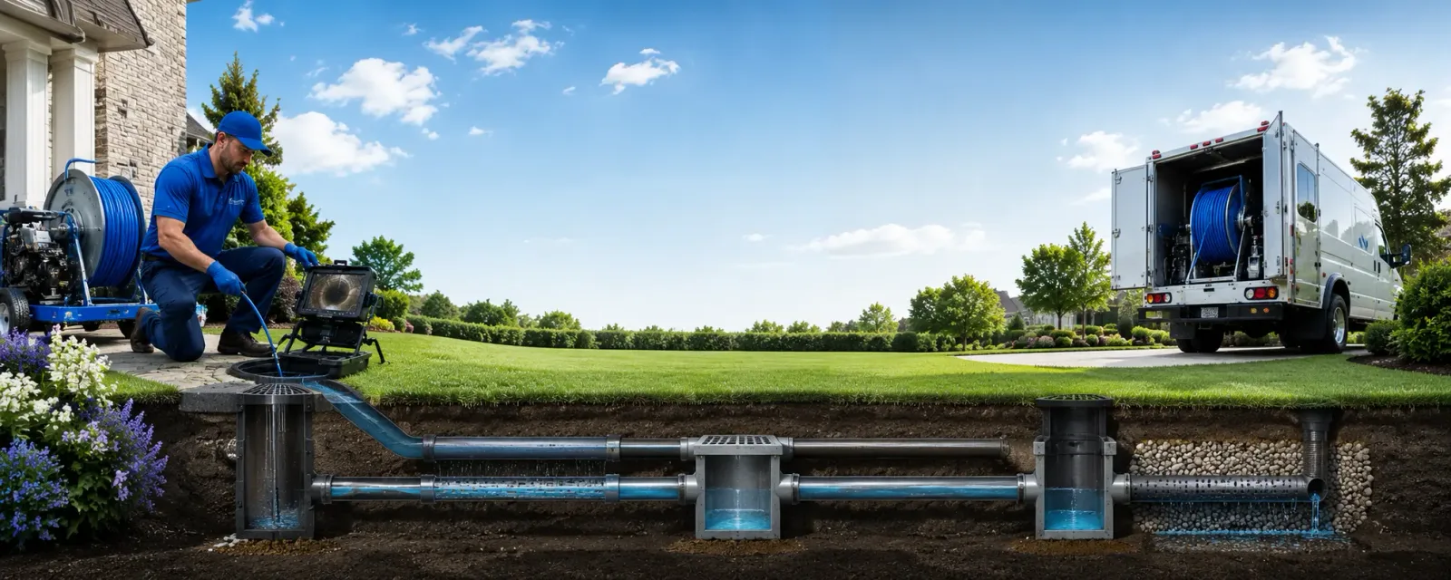 Outdoor drain cleaning information for Union Grove, WI